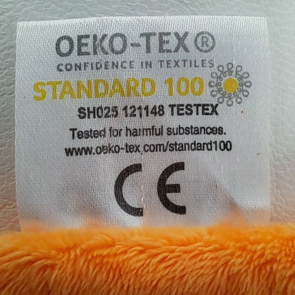Crevent Fox Baby Security Blanket Orange Minky Dot Plush Lovey Toy 14x14 SH025